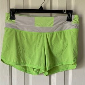 Women's Lime Green Athletic Shorts